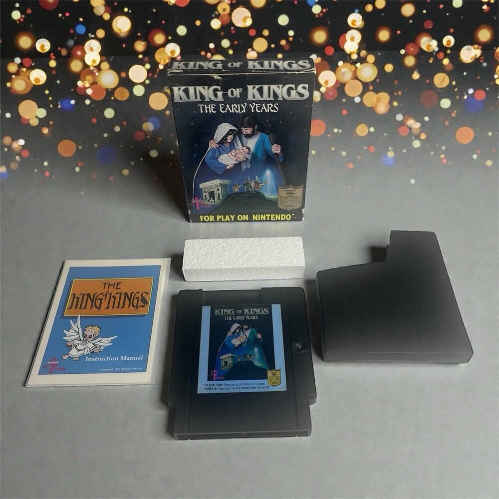 King of Kings The Early Years NES Nintendo Video Game 1991 CIB Complete *Read